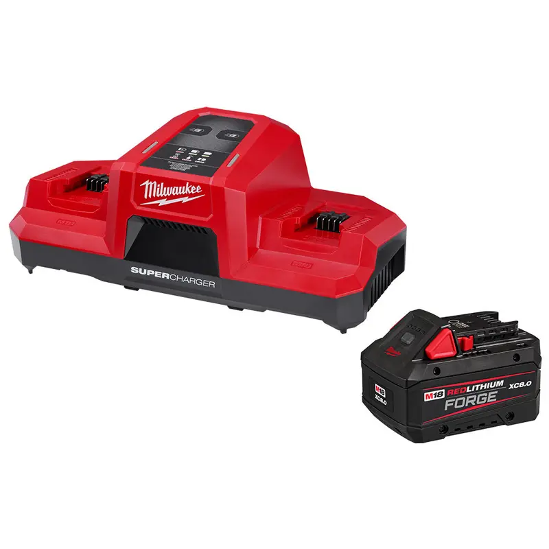 Milwaukee 48-59-1881Sc M18 18V Dual Bay Super Charger Starter Kit 1