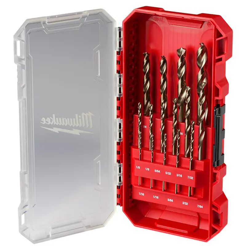 Milwaukee 48-89-2370 Red Helix Cobalt Drill Bit Set - 15 Pc 1
