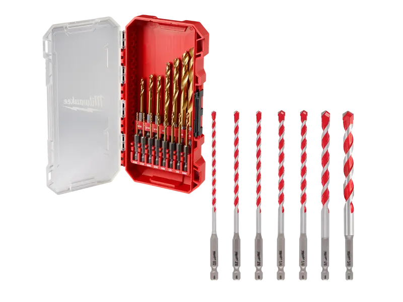 Milwaukee 48-89-4670-B Impact Duty Titanium Drill Bits W/ Hammer Drill Bits Set 1