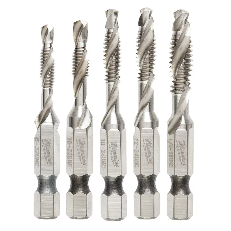 Milwaukee 48-89-4874 Sae Shockwave Impact Drill And Tap Bit Set - 5 Pc 1
