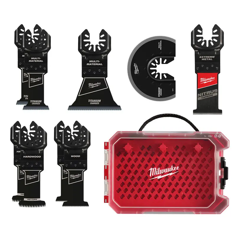 Milwaukee 49-10-9113 Open-Lok Oscillating Multi-Tool Blade Set Kit - 9 Pc 1