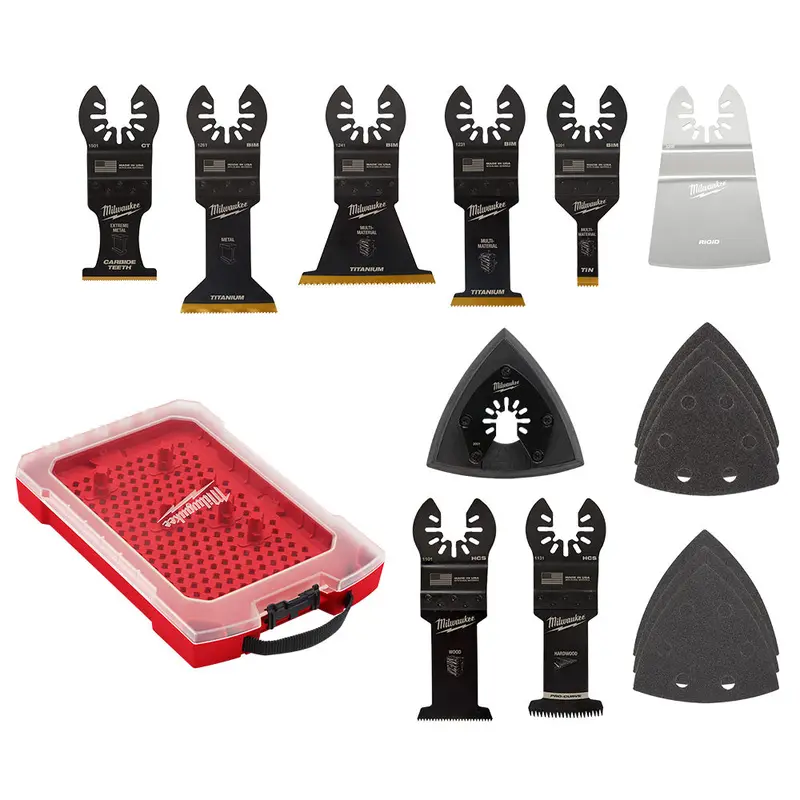 Milwaukee 49-10-9114 Universal Open-Lok Oscillating Multi-Tool Blade Kit - 15 Pc 1