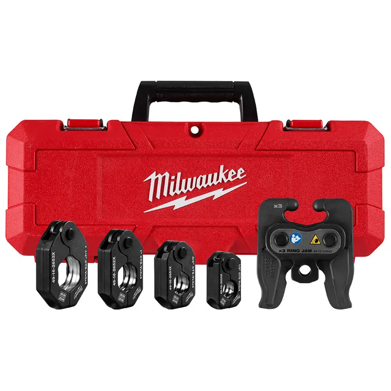 Milwaukee 49-16-2490X 1/2"- 1-1/4" Cts-V Pivoting Press Ring Kit M12 Force Logic 1