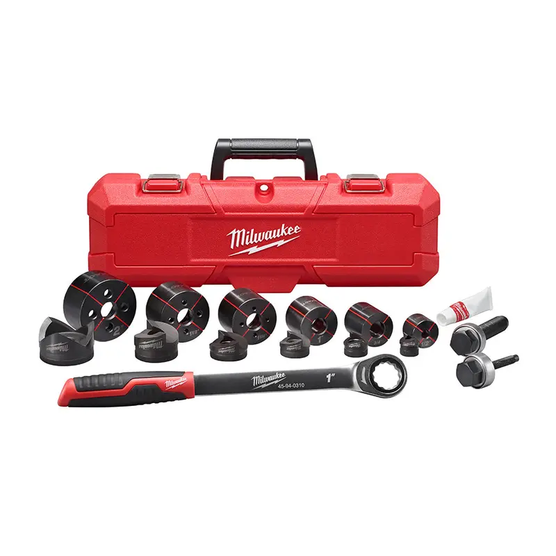 Milwaukee 49-16-2694 Exact 1/2" - 2" Heavy Duty Hand Ratchet Knockout Set 1