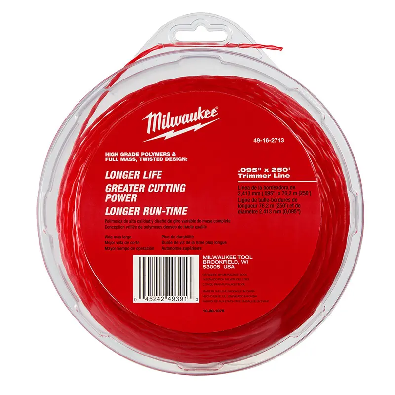 Milwaukee 49-16-2713 .095-Inch X 250-Foot Twisted Polymer Trimmer Line 1