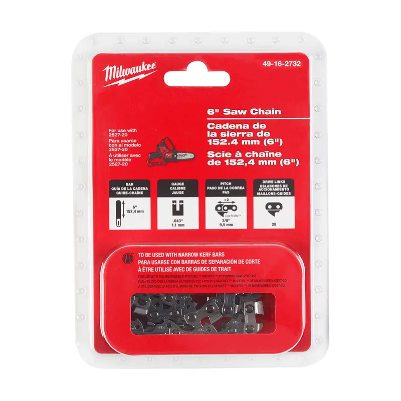 Milwaukee 49-16-2732 6" Saw Chain For M12 Fuel Hatchet 6" Pruning Saw 1