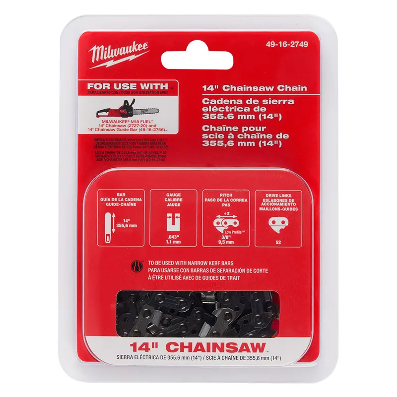 Milwaukee 49-16-2749 14" Chainsaw Chain For M18 14" Chainsaw 1
