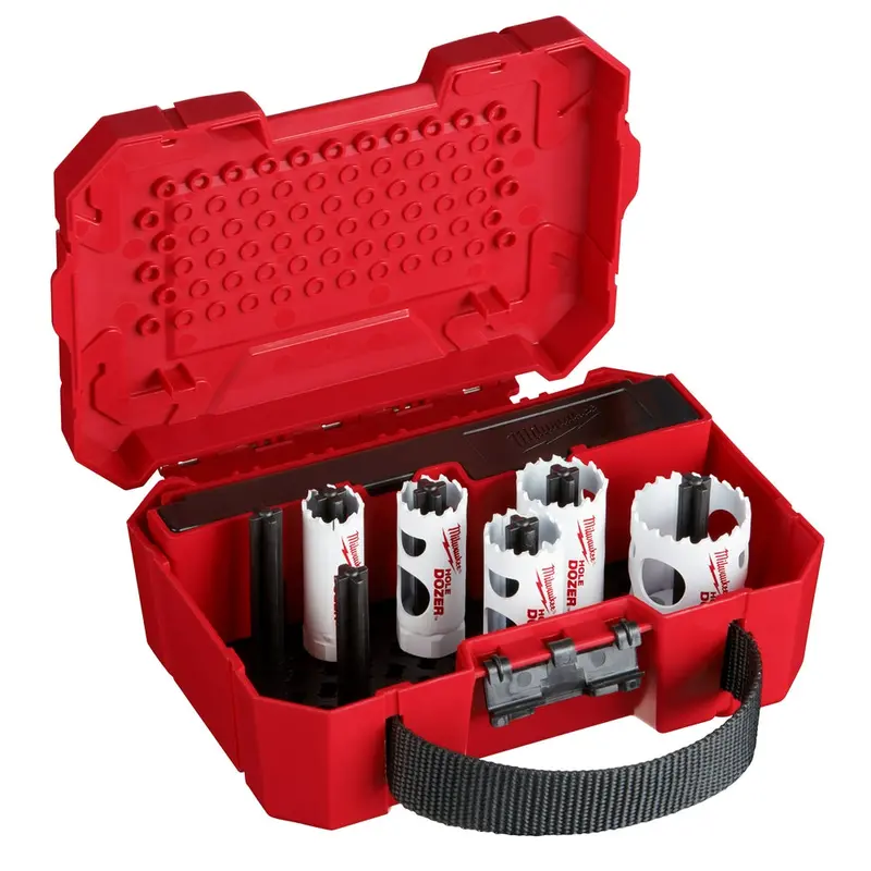 Milwaukee 49-22-4006 Multi-Purpose Hex Shank Hole Dozer Hole Saw Kit - 9Pc 1