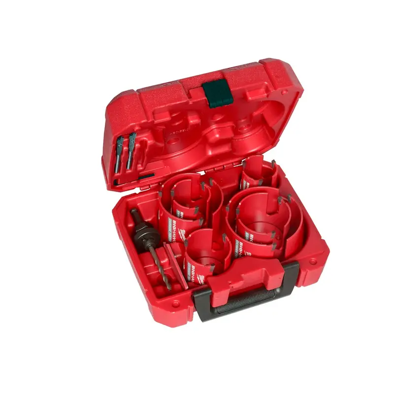 Milwaukee 49-56-9290 10-Piece Big Hawg Hole Carbide Saw Kit W/ Arbor 1