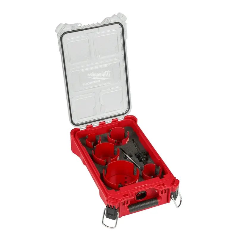 Milwaukee 49-56-9295 9 Pc Big Hawg Carbide Hole Saw Kit Packout Case 9 Piece 1