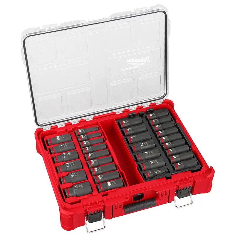 Milwaukee 49-66-6806 Shockwave 1/2” Impact Duty Socket Packout Set - 31 Pc 1