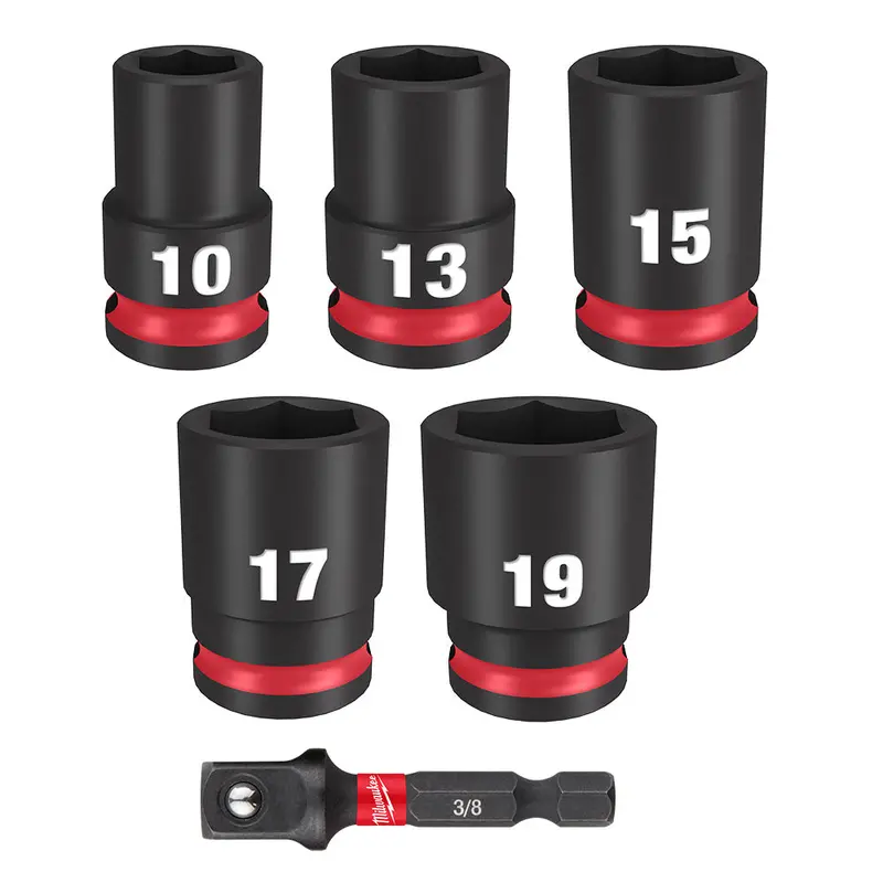 Milwaukee 49-66-7036 Shockwave 3/8" Impact Duty Drive Metric Socket Set - 6 Pc 1