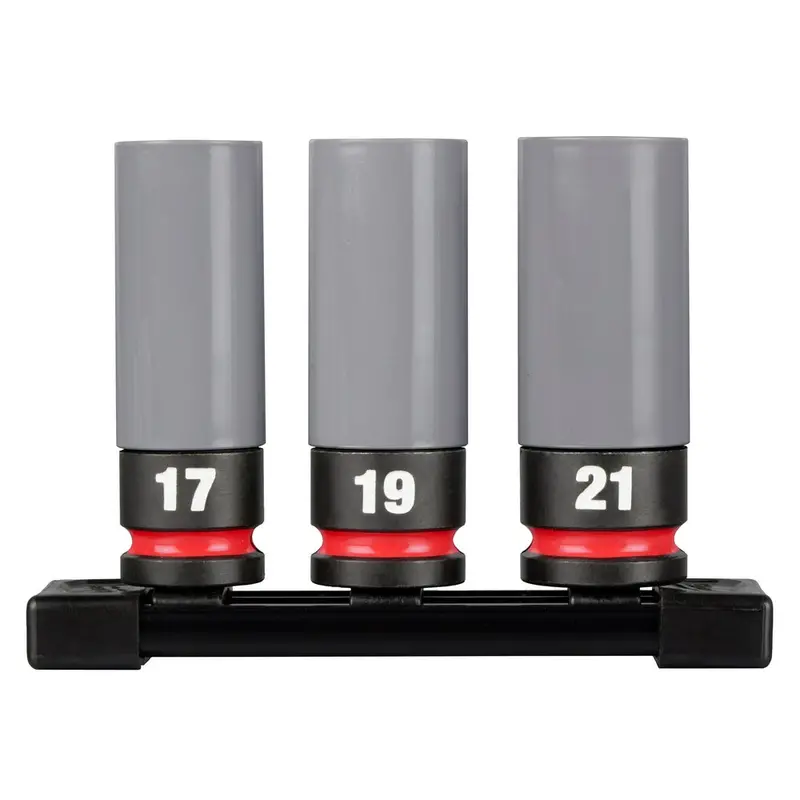 Milwaukee 49-66-7830 Shockwave  1/2" Impact Duty Metric Lug Nut Socket Set -3 Pc 1
