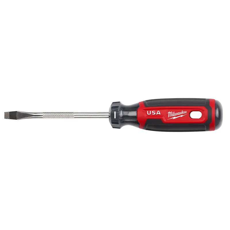 Milwaukee Mt206 1/4" Slotted 4" Cushion Grip Screwdriver - Made In Usa 1