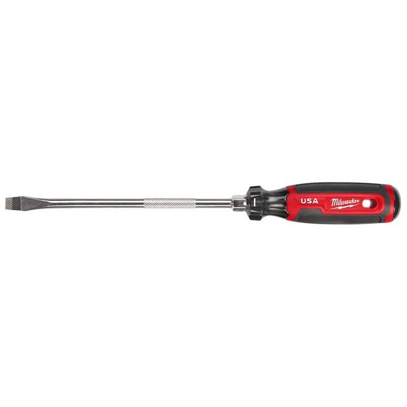 Milwaukee Mt209 3/8" Slotted 8" Cushion Grip Screwdriver - Made In Usa 1