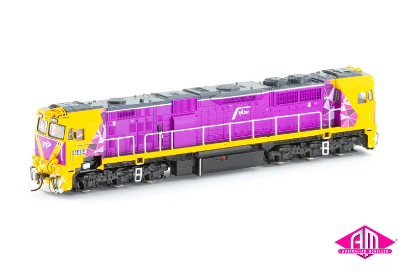 N Class Locomotive V/Line Ptv Purple/Yellow 'City Of Geelong' N464 (N-28) Ho Scale 1