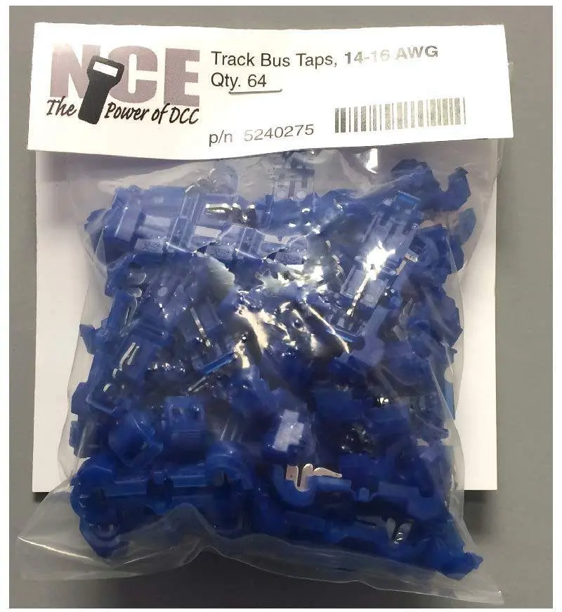 Nce - 524-275 - Track Bus Wire Taps - Blue - 64Pc 1