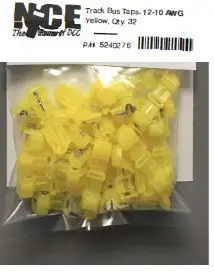 Nce - 524-276 - Track Bus Wire Taps - Yellow - 32Pc 1