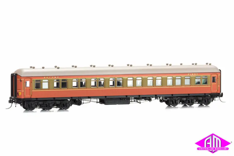 Ncr - 4 Passenger Car Set - Tuscan & Russet (Ho Scale) 1