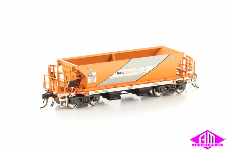 Ndff Ballast Hopper Ric Orange And Silver 4 Car Pack Nbh-2 1