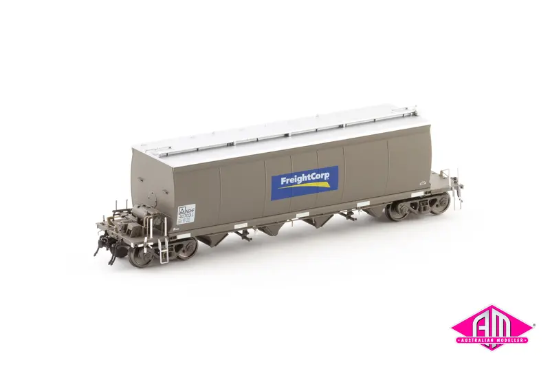Nghf Grain Hopper With Gol, Pacific National Wagon Grime With Freightcorp Logos - 4 Car Pack (Ngh-61) Ho Scale 1