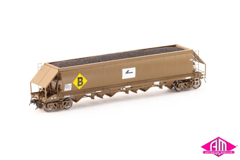 Nhgf Coal Hopper, Sra Wagon Grime With Faded L7 & Large 'B' - 4 Car Pack (Nch-117) 1