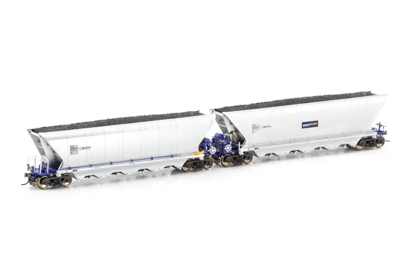 Nhih Coal Hopper, Pacific National Blue & Silver, 4 Car Pack Nch-51 1