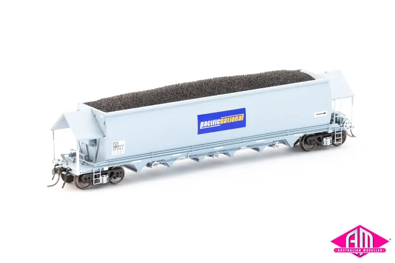 Nhvf Coal Hopper, Faded Pn Blue With Pacific National Logos - 4 Car Pack Nch-93 1