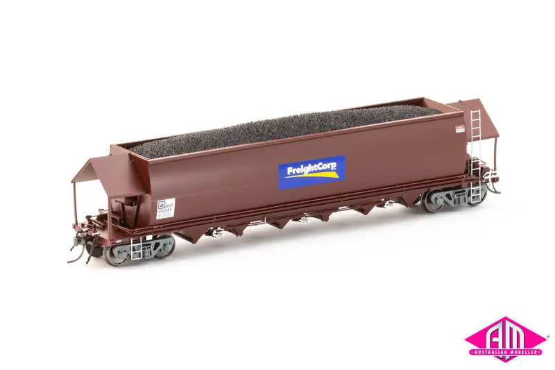 Nhvf Coal Hopper, Sra Red With Freightcorp Logos - 4 Car Pack Nch-88 1