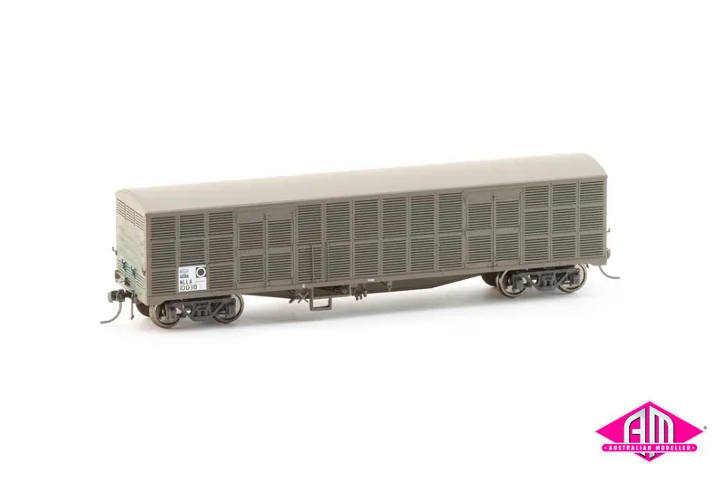Nlla-01 45' Louvre Vans Blue Grime And 2Br Bogies (3 Pack) 1