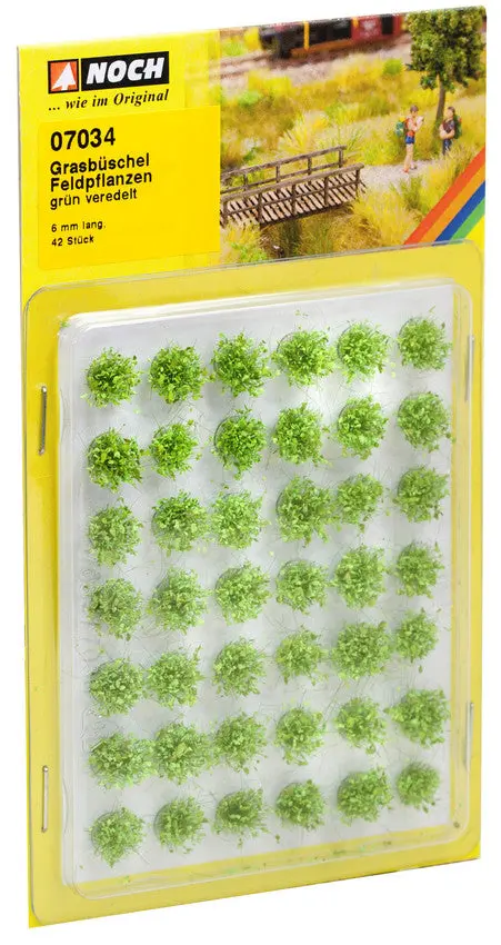 Noch 07034 - Grass Tufts - Field Plants - Green 42Pc (6Mm) 1