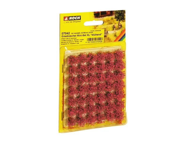 Noch 07042 - Grass Tufts - Xl - Blooming Red 42Pc (12Mm) 1