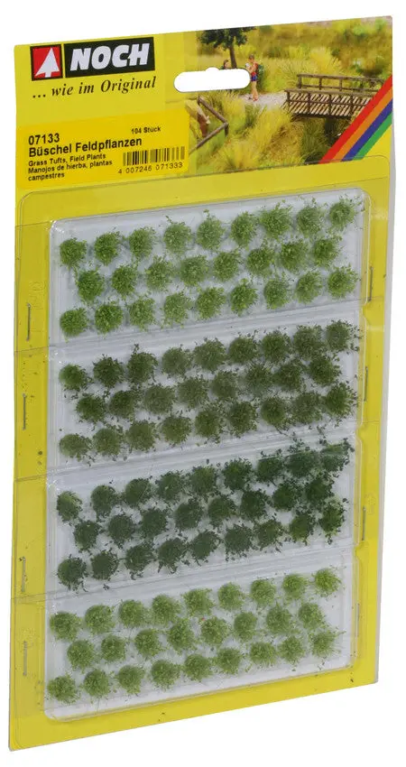 Noch 07133 - Grass Tufts - Field Plants - Light, Medium, Dark Green 104Pc (6Mm) 1