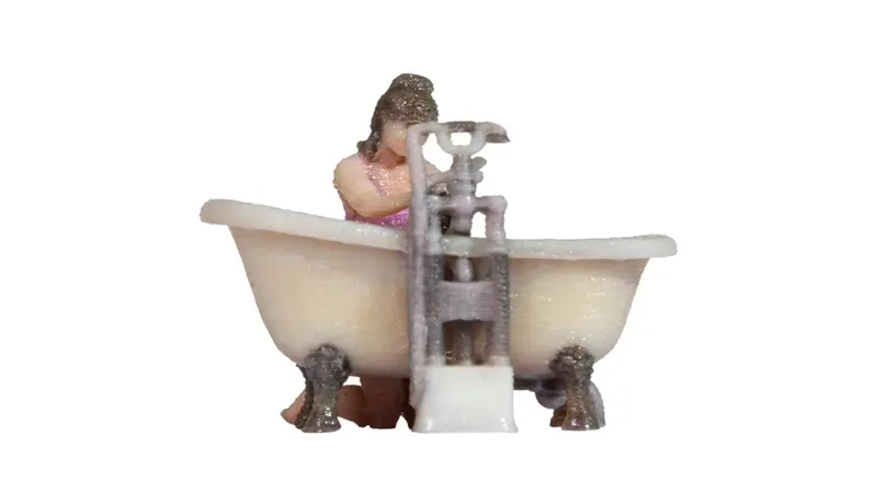 Noch 10421 - 3D Master - Woman Bathing Child (Ho Scale) 1