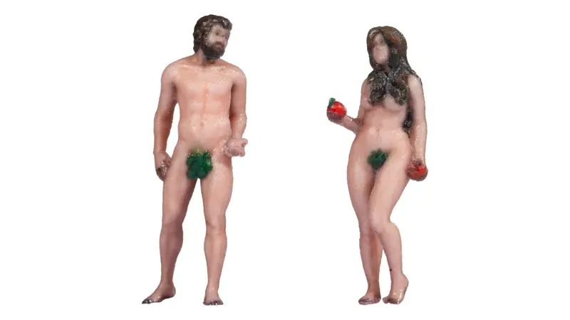 Noch 10801 - 3D Master - Adam And Eve (Ho Scale) 1