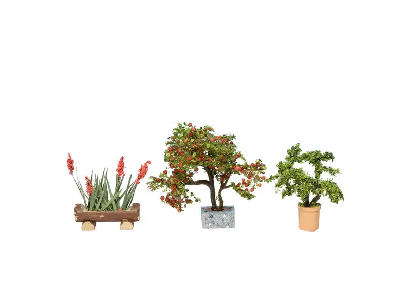 Noch 14020 - Laser-Cut Minis - Ornamental Plants In Tubs 3 Flower Pots (Ho Scale) 1