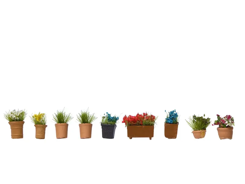 Noch 14031 - Flowers In Pots (Ho Scale) 1