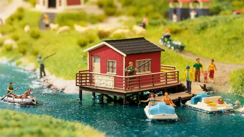 Noch 14259 - Laser-Cut Minis - Boat Hire (Ho Scale) 1