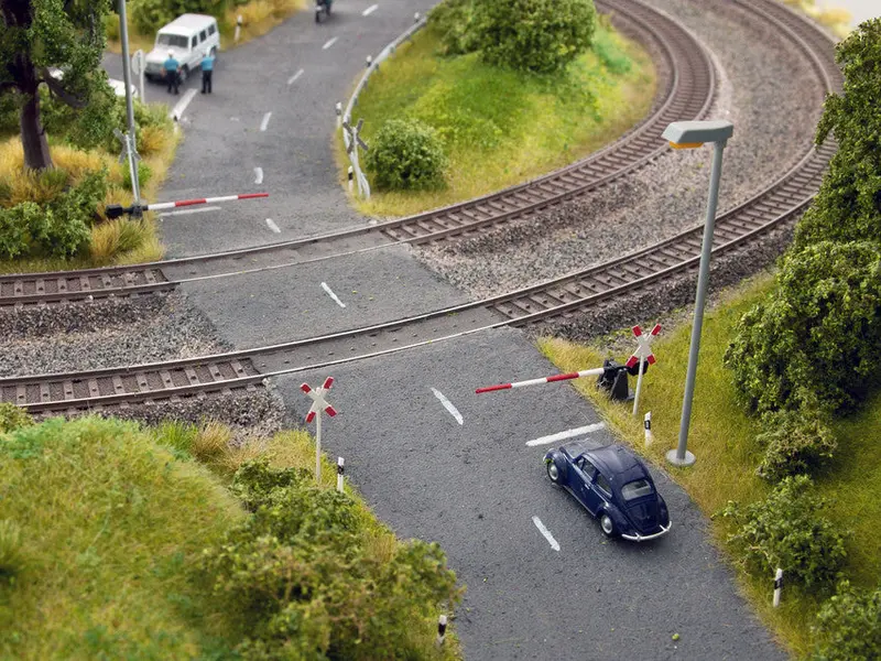 Noch 14307 - Laser-Cut Minis - Railway Gates With St Andrew’S Crosses (Ho Scale) 1