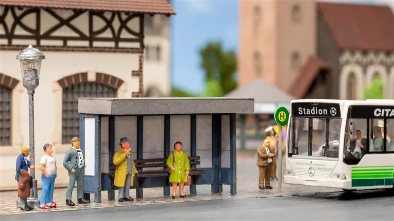 Noch 14390 - Laser-Cut Minis - Bus Stop (Ho Scale) 1