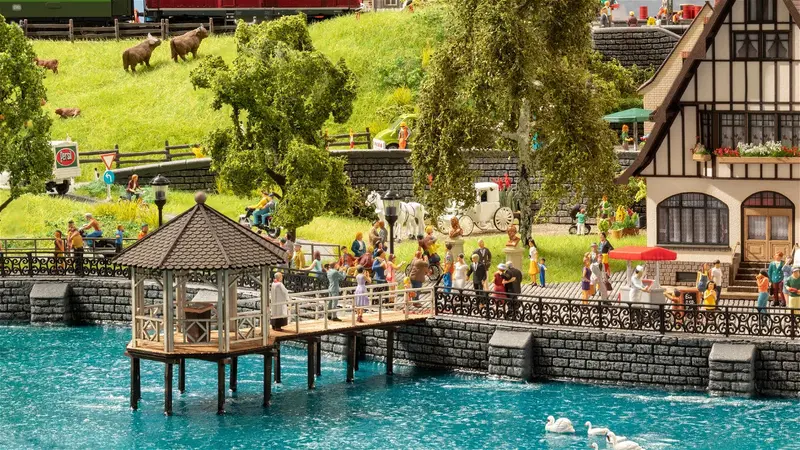 Noch 14619 - Laser-Cut Minis - Event Pavilion “Fischersteg” (N Scale) 1