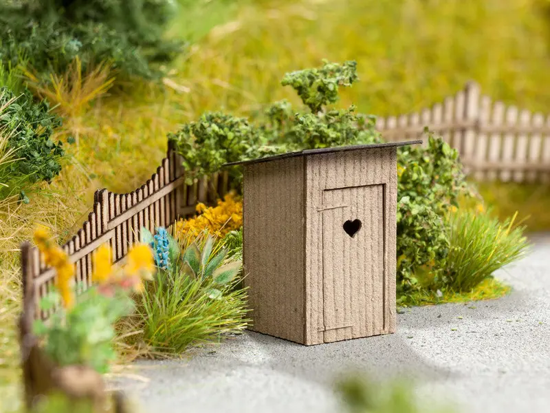 Noch 14636 - Laser-Cut Minis - Outhouse 2Pc (N Scale) 1
