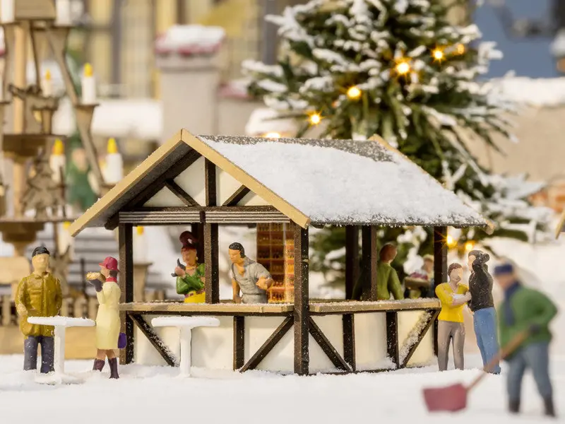 Noch 14683 - Laser-Cut Minis - Mulled Wine Stall (N Scale) 1