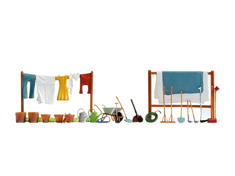 Noch 14800 - Accessories Set - Garden Tools (Ho Scale) 1