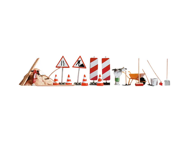 Noch 14805 - Accessories Set - Road Construction Accessories (Ho Scale) 1