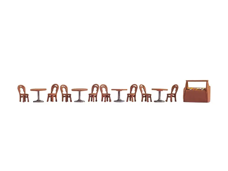 Noch 14824 - Accessories Set - Coffee Shop (Ho Scale) 1