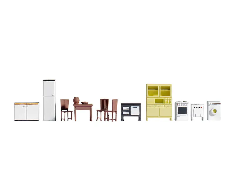 Noch 14833 - Accessories Set - Kitchen & Laundry (Ho Scale) 1