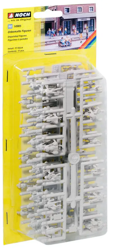 Noch 14985 - Unpainted Figures 72Pc (Ho Scale) 1