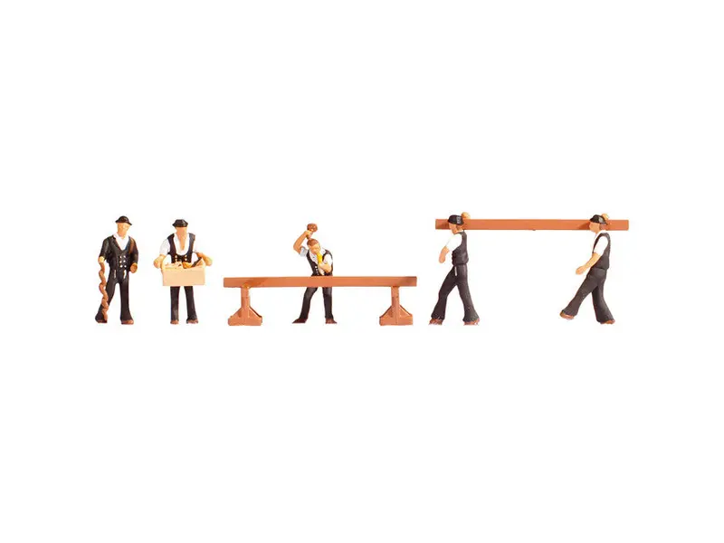 Noch 15051 - Figure Set - Carpenters (Ho Scale) 1