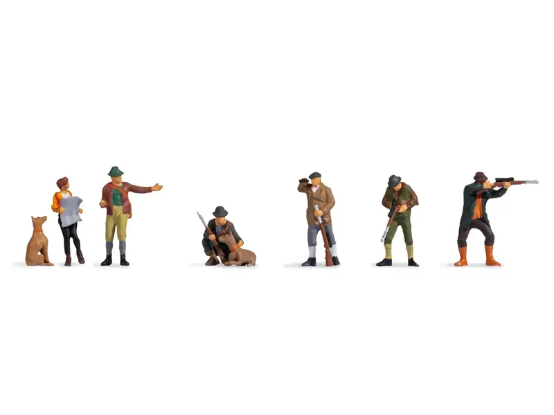 Noch 15059 - Figure Set - Hunters & Foresters (Ho Scale) 1